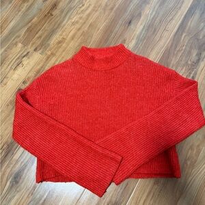 H&M Vibrant Red Turtleneck Sweater